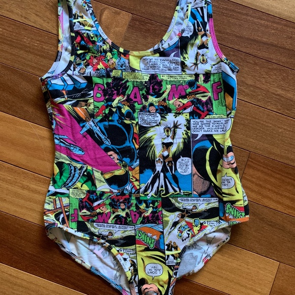 Vintage Marvel Comic Book Bodysuit - Picture 5 of 6